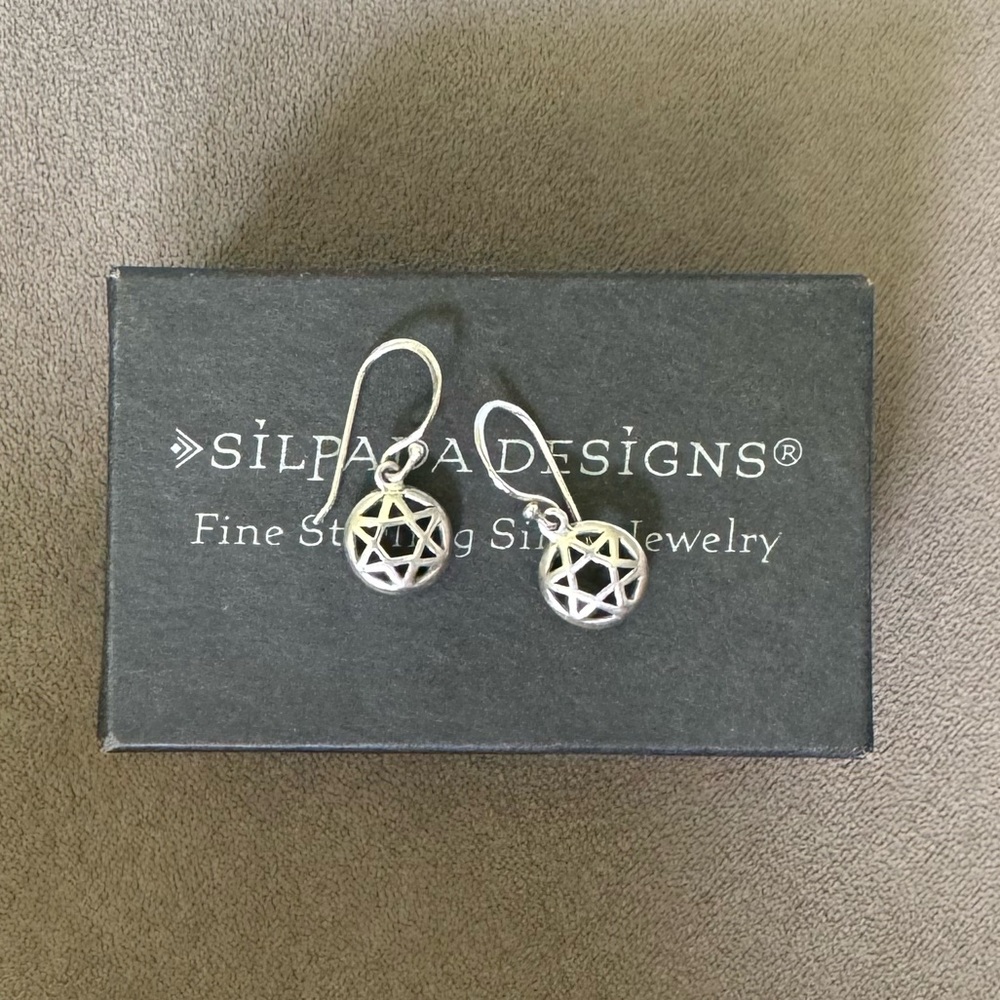 Silpada Star of David Earrings